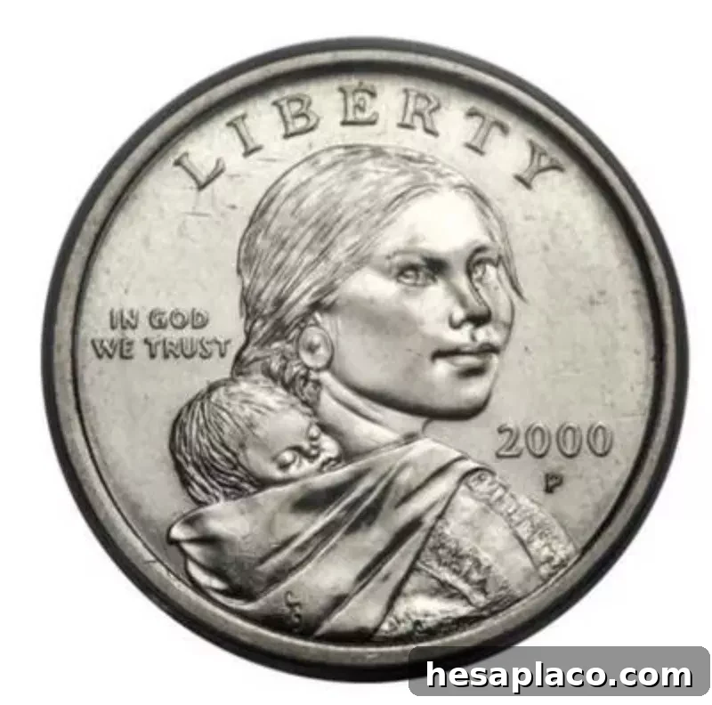 2000-P U.S. Sacagawea Dollars With Transitional Errors
