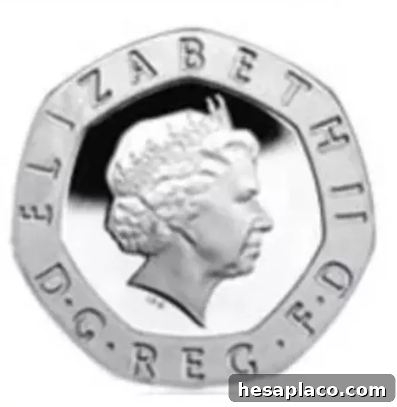 2008 UK Undated 20p Coin