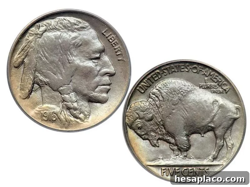 1916 Doubled Die Obverse Nickel