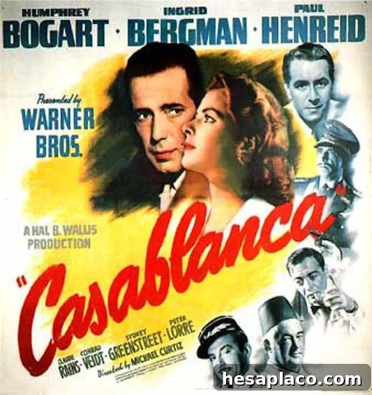 Casablanca promotional poster