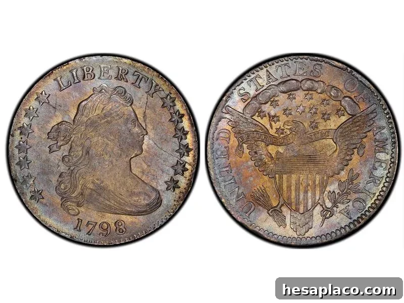 1798 Large 8 Draped Bust Dime