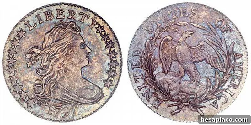 1797 16 Stars Draped Bust Dime