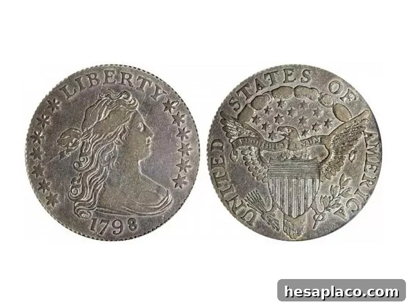 1798 Small 8 Draped Bust Dime