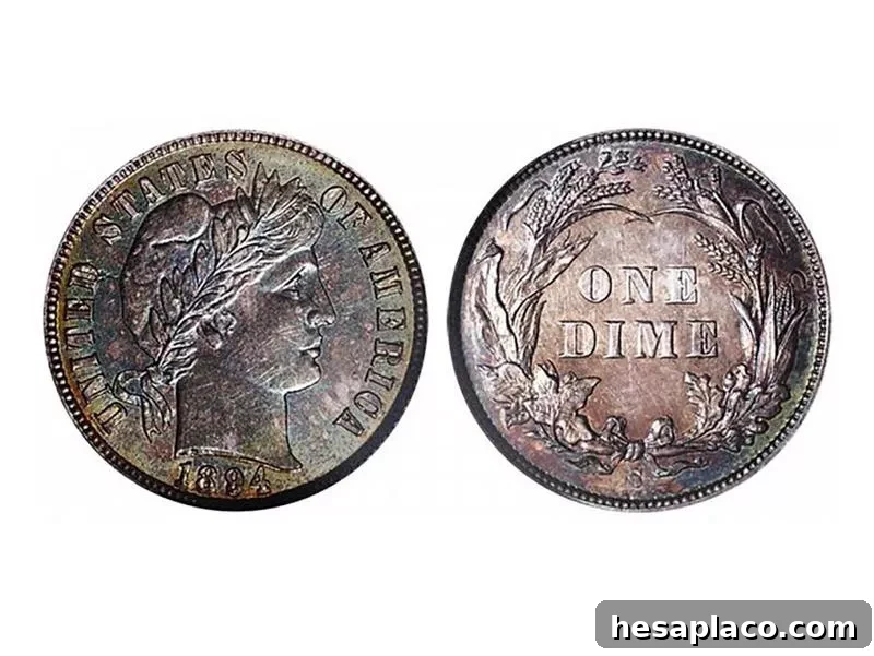 1894 S Barber Dime