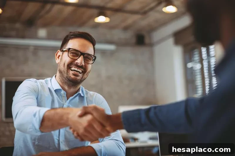 firm handshake