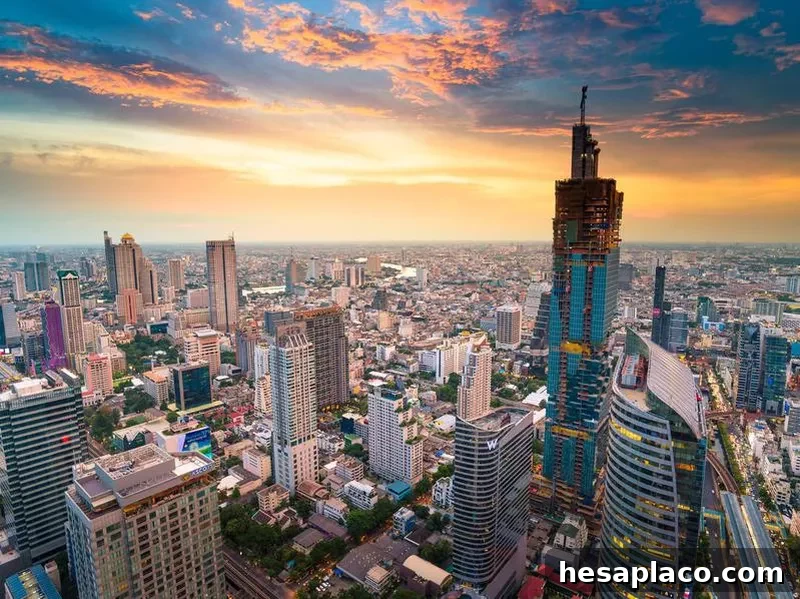 Panoramic view of Bangkok Thailand