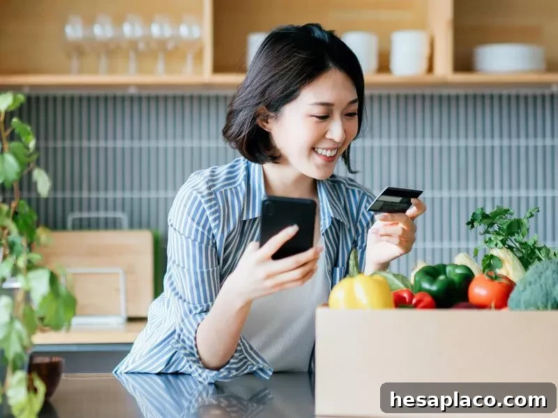 Woman with food
