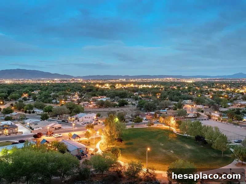 Albuquerque New Mexico at Night