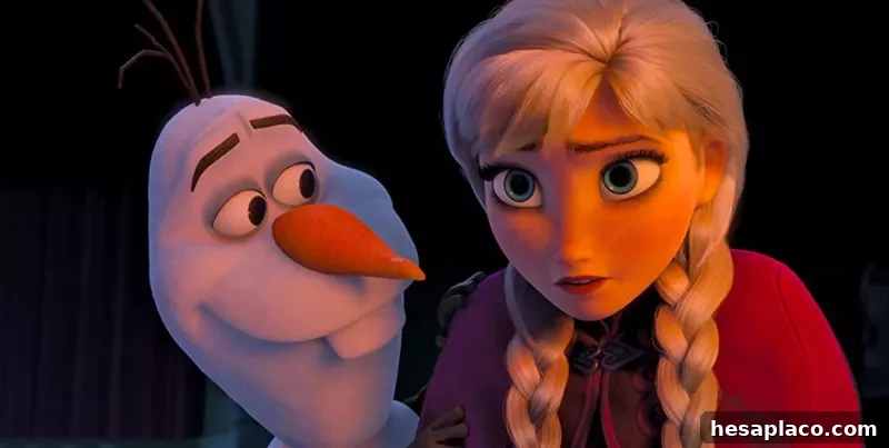 Kristen Bell and Josh Gad in Frozen