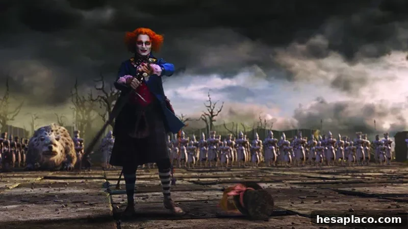 Johnny Depp in Alice in Wonderland