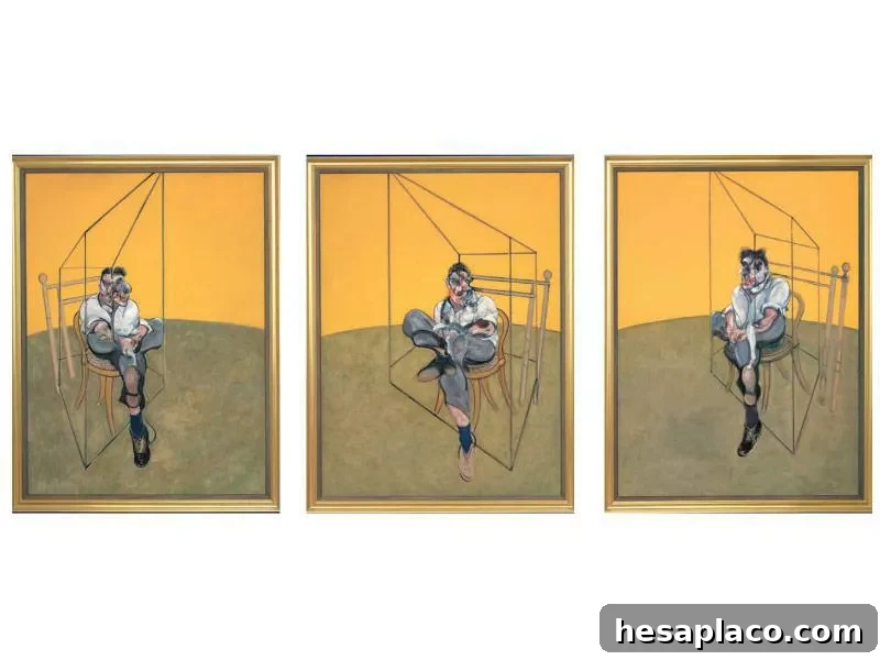 Three Studies of Lucian Freud
