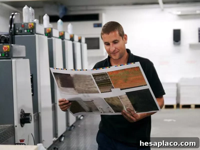 Print factory worker