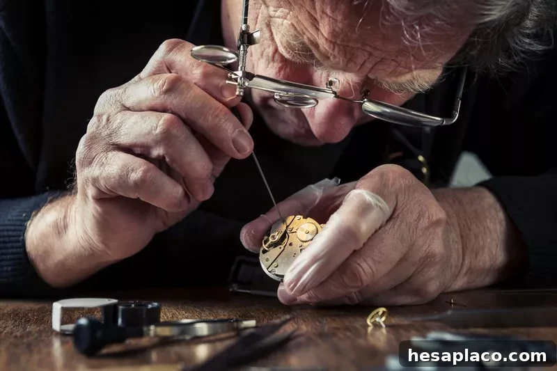 Watchmaker at work