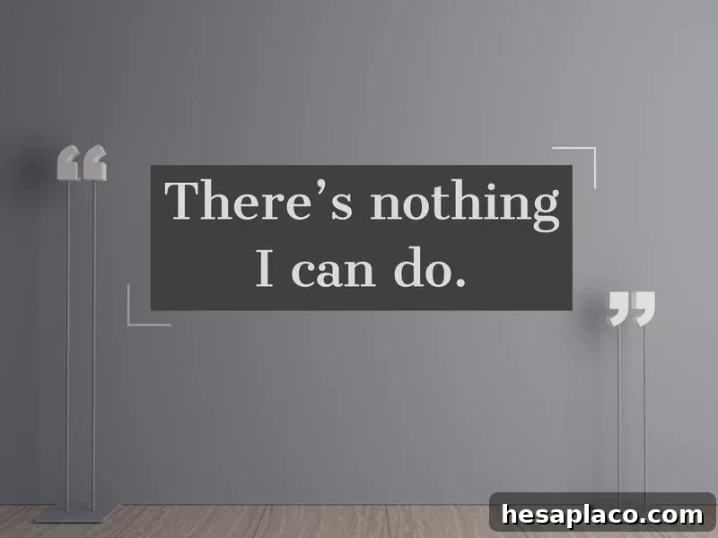 Don't say what you can't do