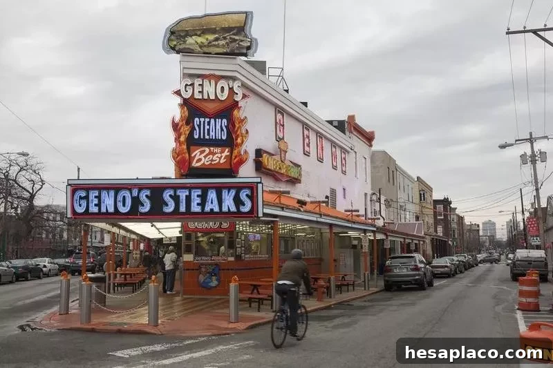 Geno's Steaks in Philly