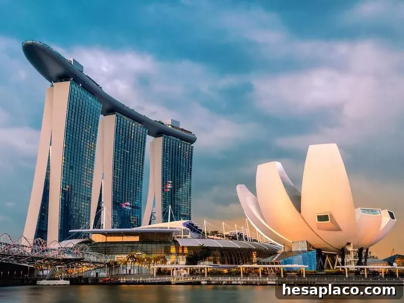 ArtsScience Museum and Marina Bay Sands