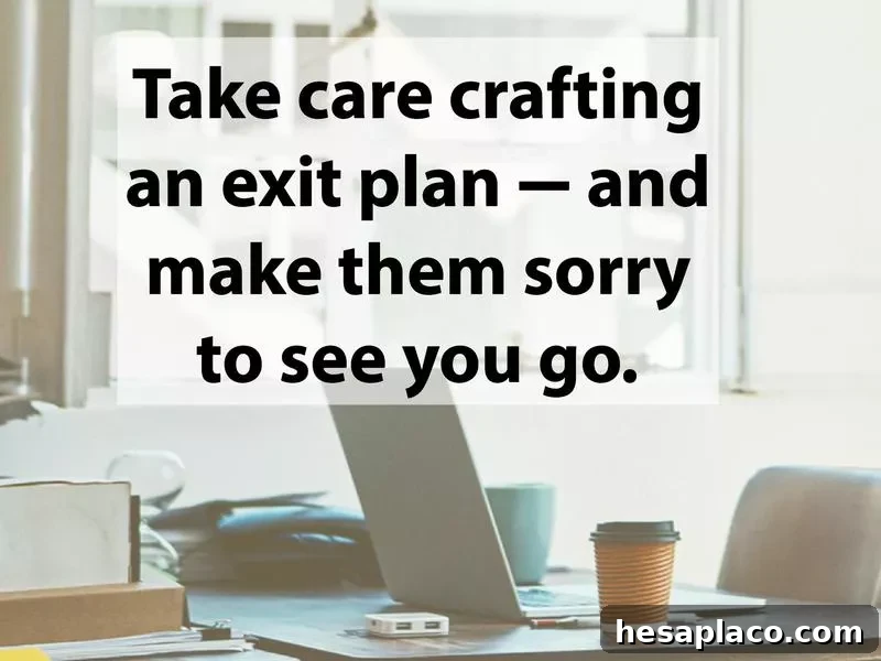 14 Essential Steps to Take Before Submitting Your Two-Week Notice 3 Exit plan