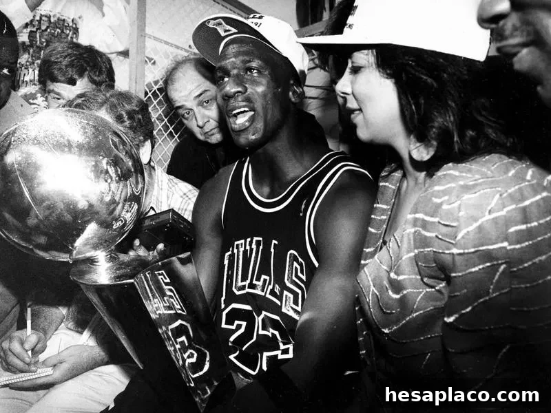 Michael Jordan and Juanita Vanoy