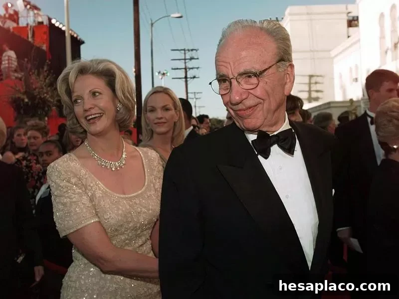 Rupert Murdoch and Anna Torv