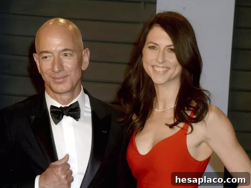 Jeff Bezos and MacKenzie Scott