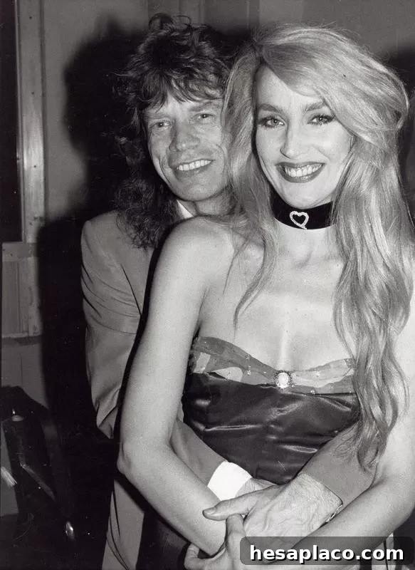 Mick Jagger and Jerry Hall