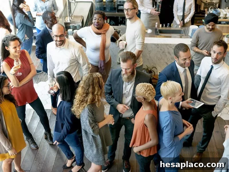 Group of people networking