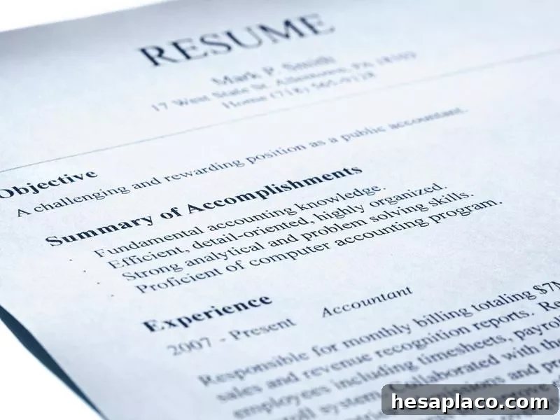 Have your resume ready