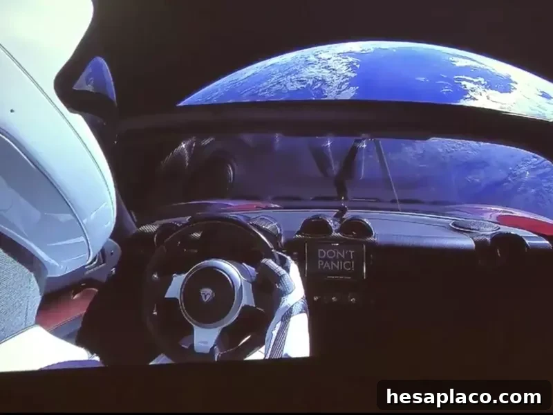 Tesla in space