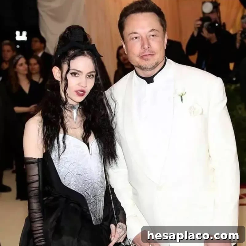 Musk and Grimes at the Met Gala