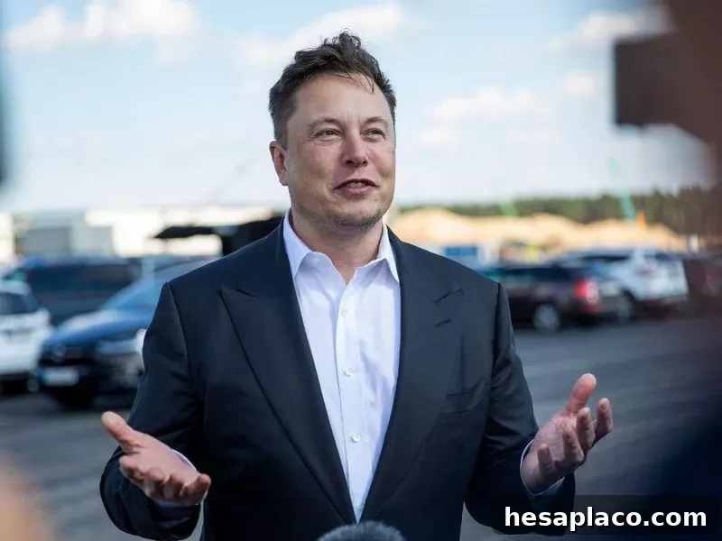 Musk at news conference