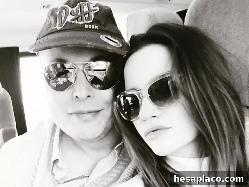 Musk and Talulah Riley