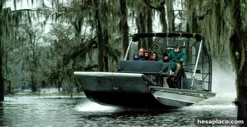 Airboat tour in Atchafalaya Basin