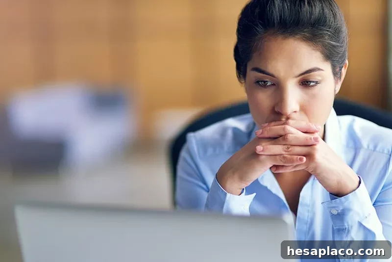 Woman stressed