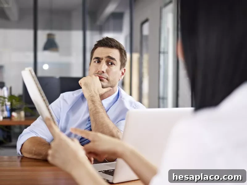 Skeptical boss