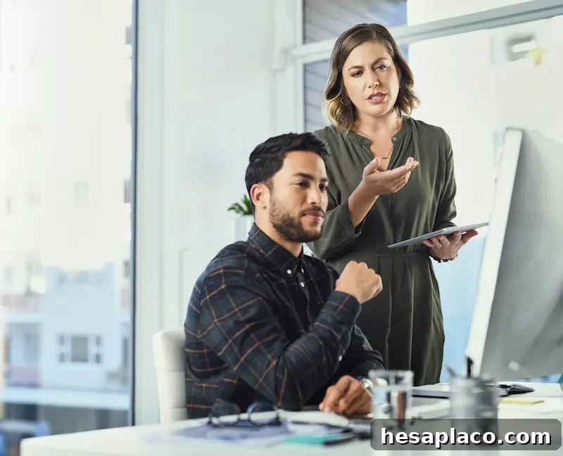 Workers collaborating