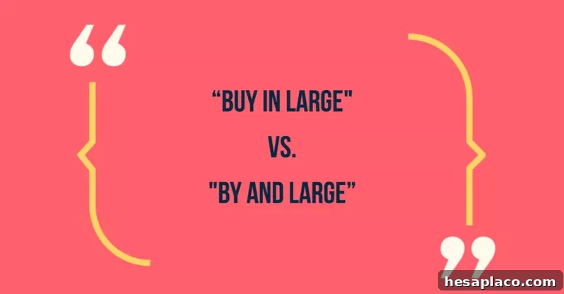 Common Phrases That Make You Sound Unprofessional (and How to Fix Them) 19 Buy in large vs by and large
