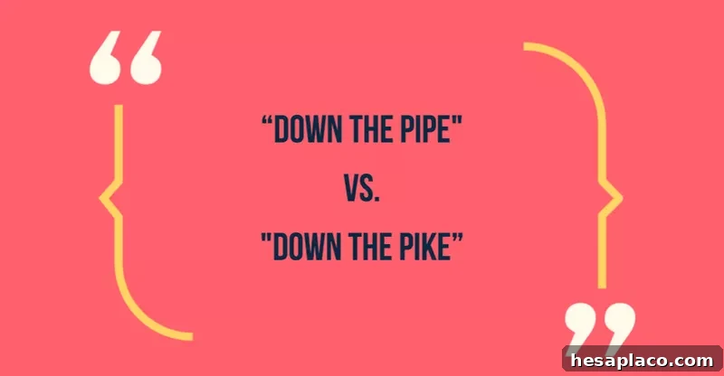Common Phrases That Make You Sound Unprofessional (and How to Fix Them) 21 Down the pipe vs down the pike