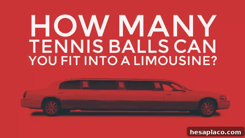 How many tennis balls can you fit into a limousine?
