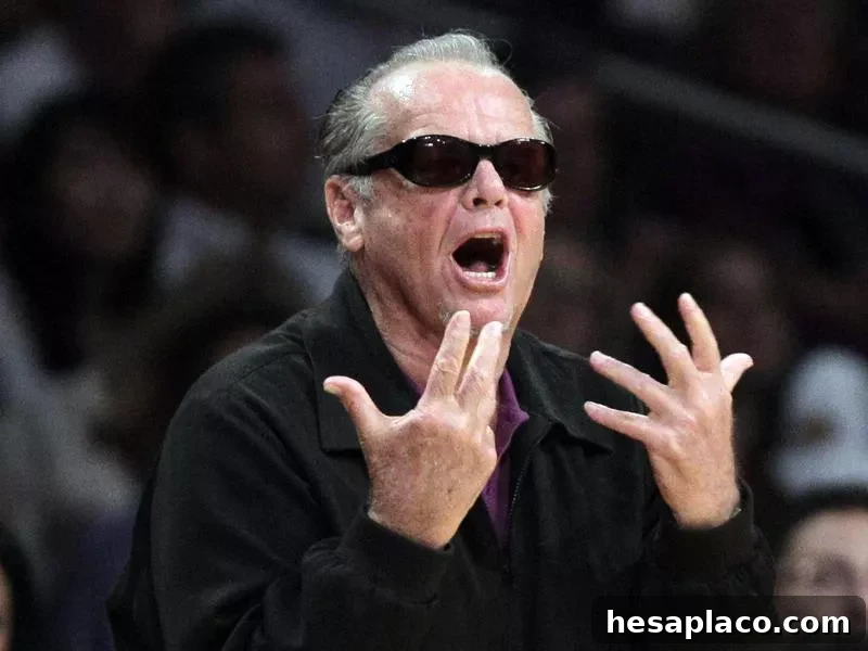 Jack Nicholson's anger