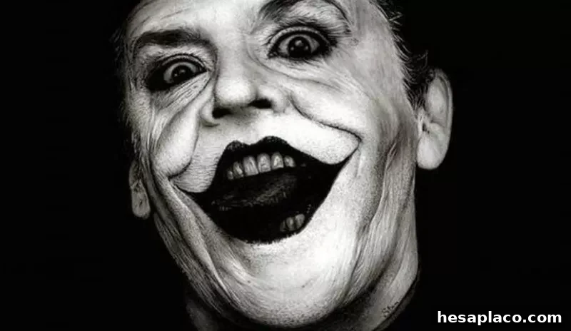 Jack Nicholson as the Joker