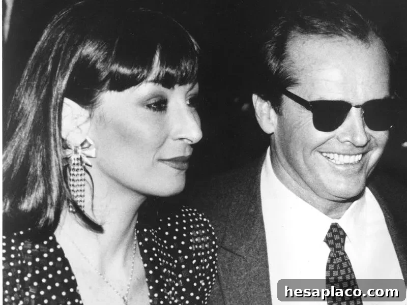 Jack Nicholson and Anjelica Huston
