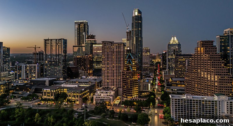 Texas city skyline