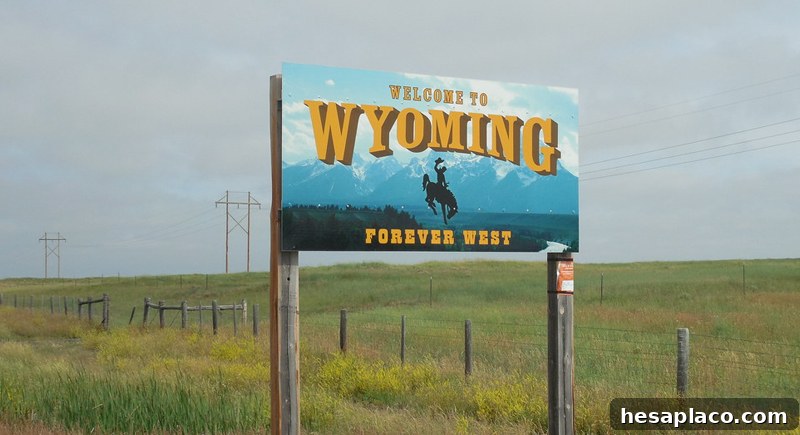 Wyoming mountain valley