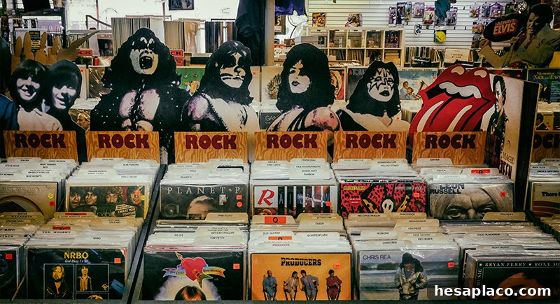 Vintage vinyl records