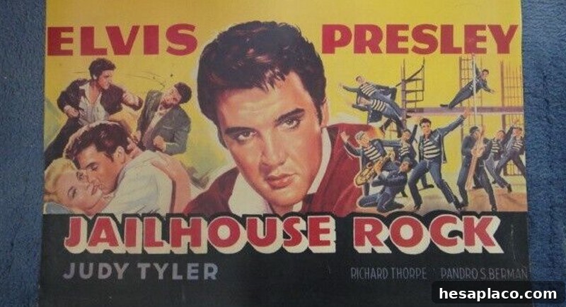 Vintage rock and roll movie poster