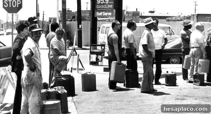 1970s gas station