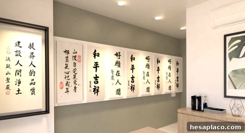 Calligraphy display gift