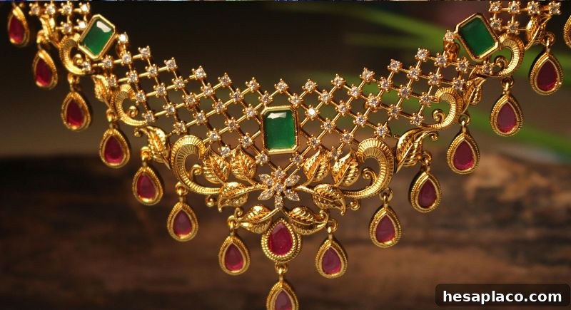 Ruby and emerald pendant