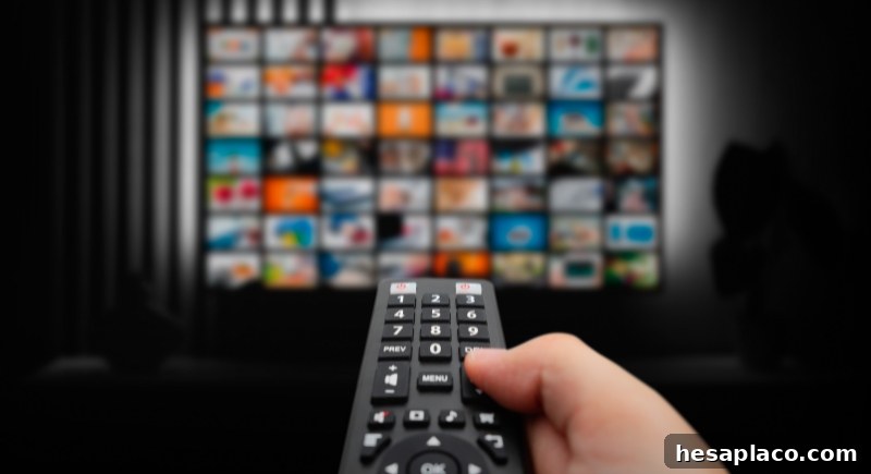 streaming on a TV