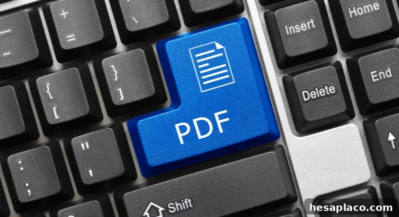 person reading PDF on laptop